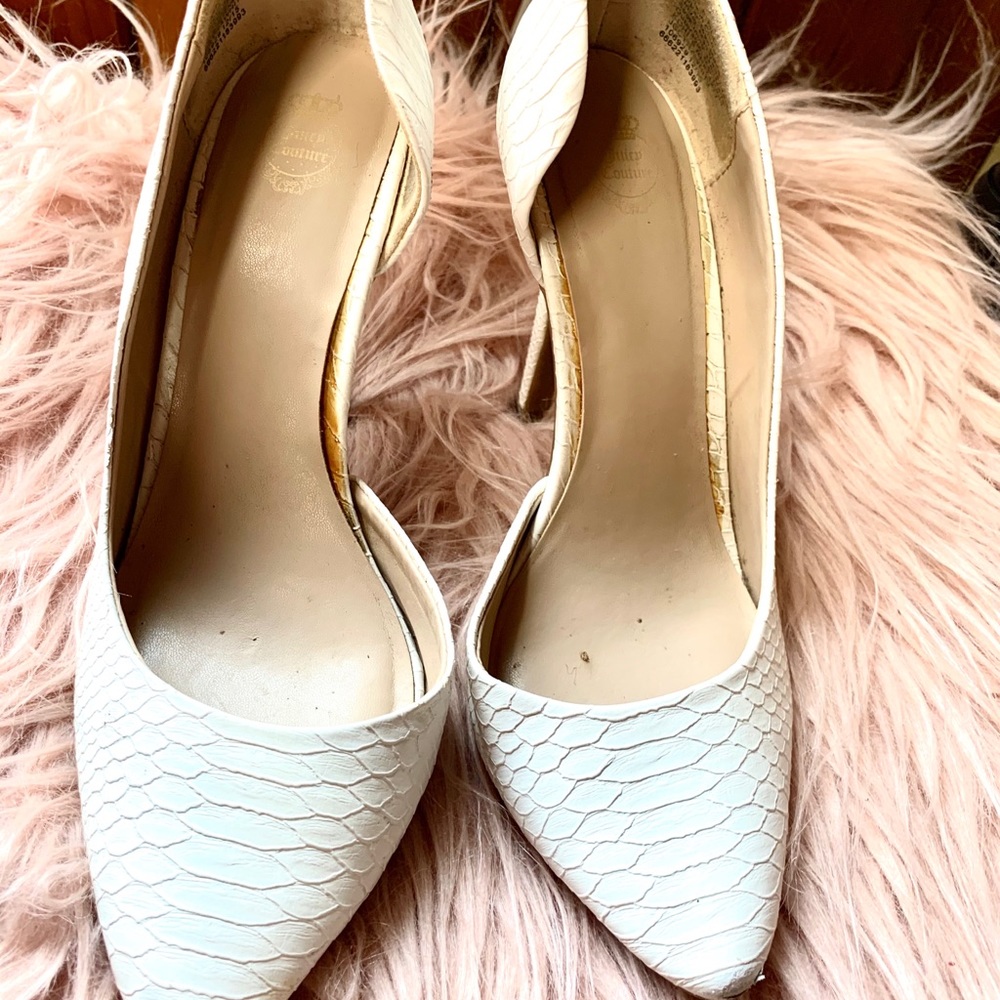 Juicy Couture White Heels